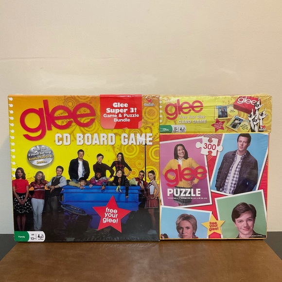 Cardinal Other - 3 Glee Games - CD Board Game, Card Game & Puzzle New